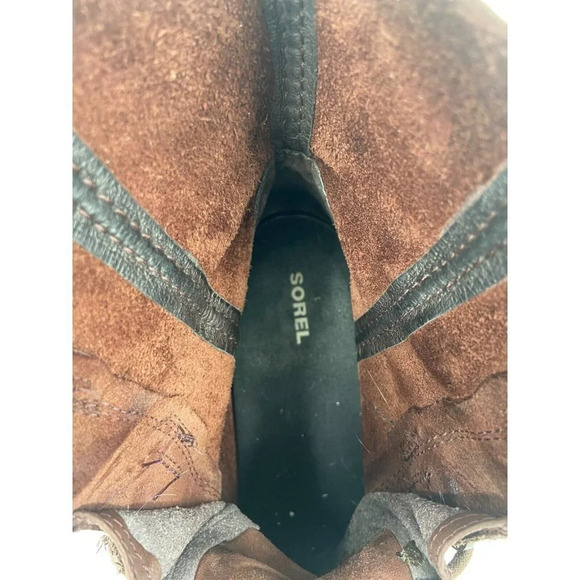 Sorel Women's Joan Of Arctic Wedge Cattail Red NL3018 908 Lace Wedge Boot SZ 10 - Picture 10 of 11